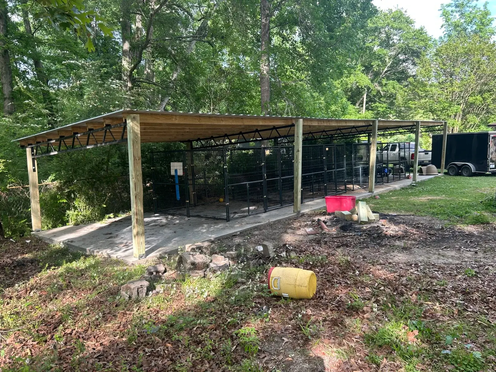 equipment storage pole barn