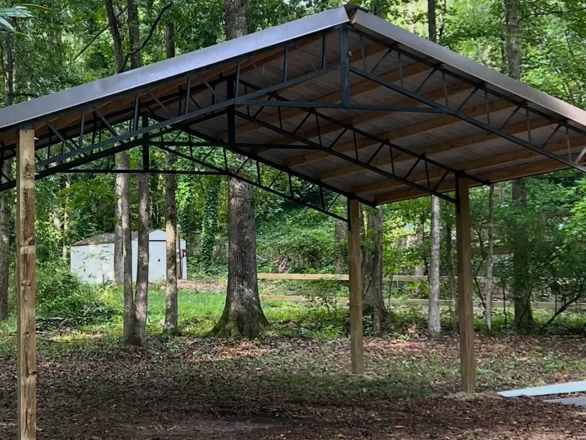 hunting camp pole barn